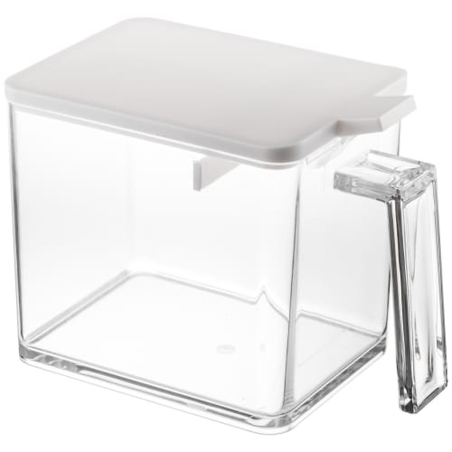 Yamazaki Seasoning Storage Container, Aqua, Large, White, 2889
