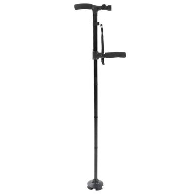 Folding Walking Cane with LED Light Anti Slip Bottom 360 Degree Rotating Height Adjustment Portable