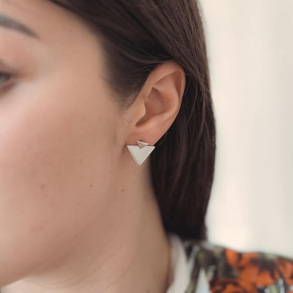Silver Earrings Without Stones (2144038)