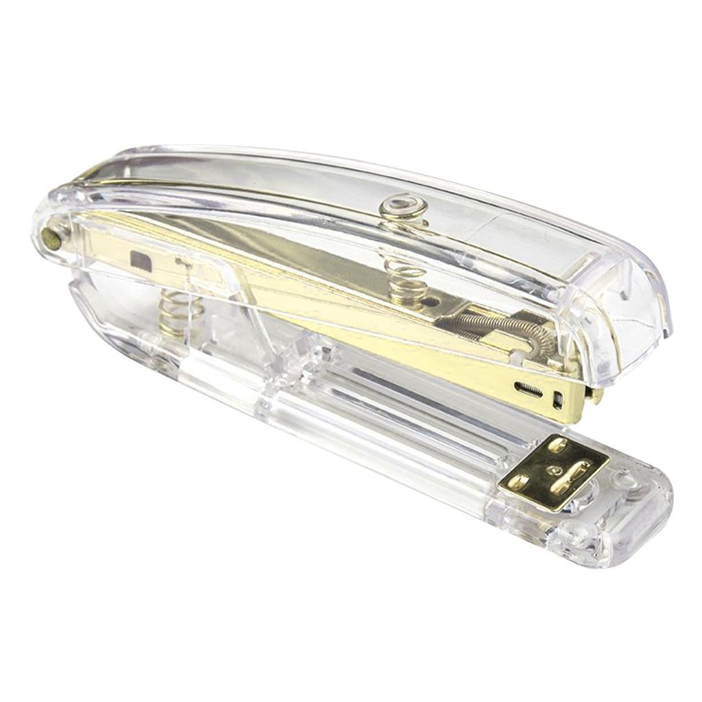 Stapler Minimalist Style Labor Saving Easy Stapling Comfortable Grip Acrylic Metal Handheld Stapler