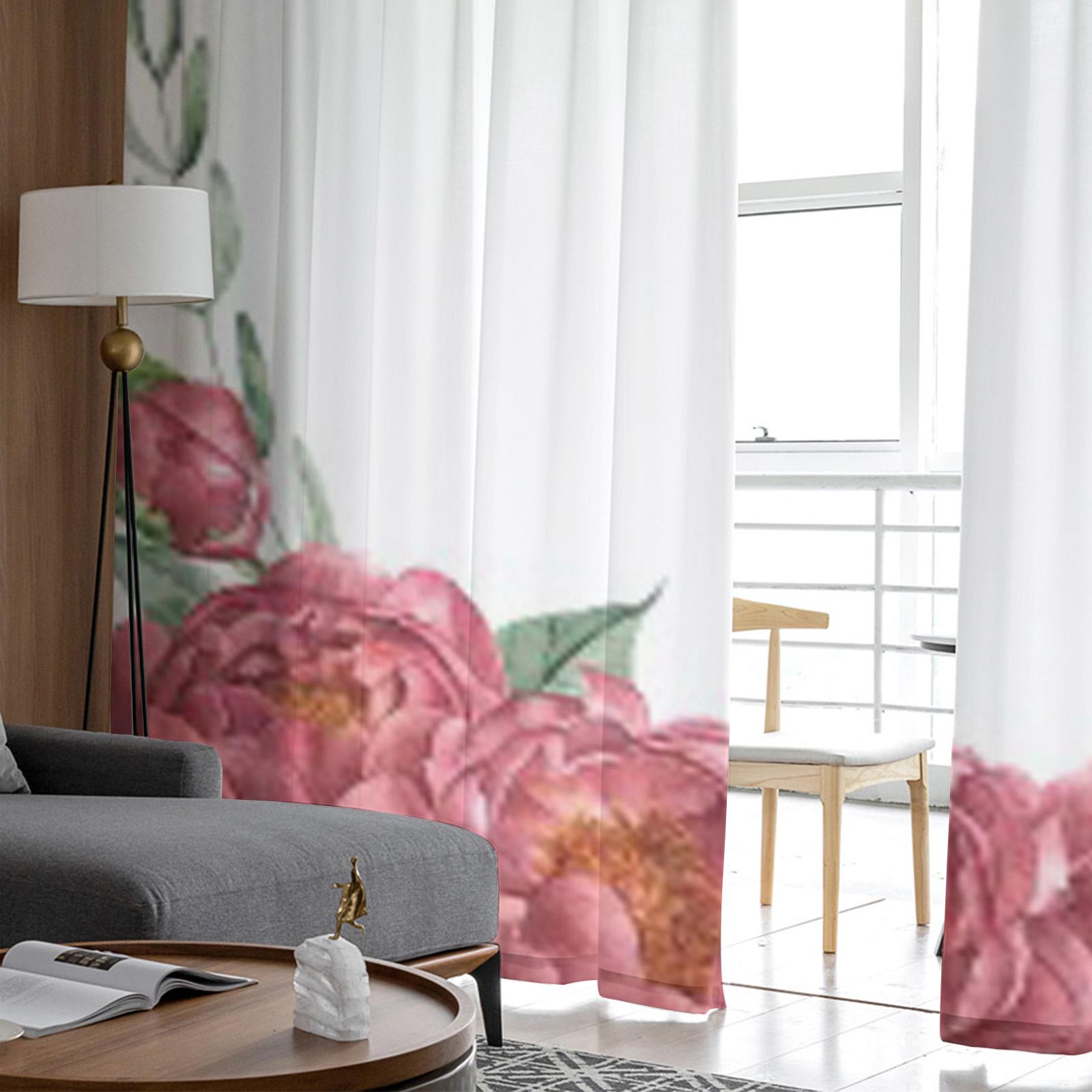 Акварельные ветки с пионами — фото 3