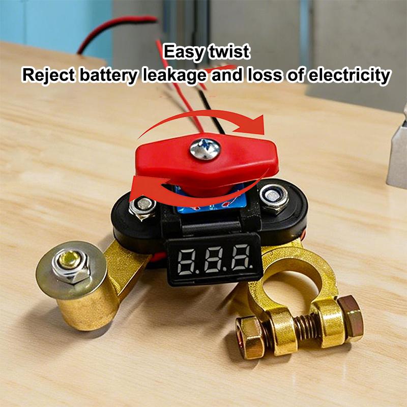 Automobile Battery Disconnect Switch Bidirectional Joint Rotatable Power Cut Off Easy Use for Truck RV Anti Theft Application