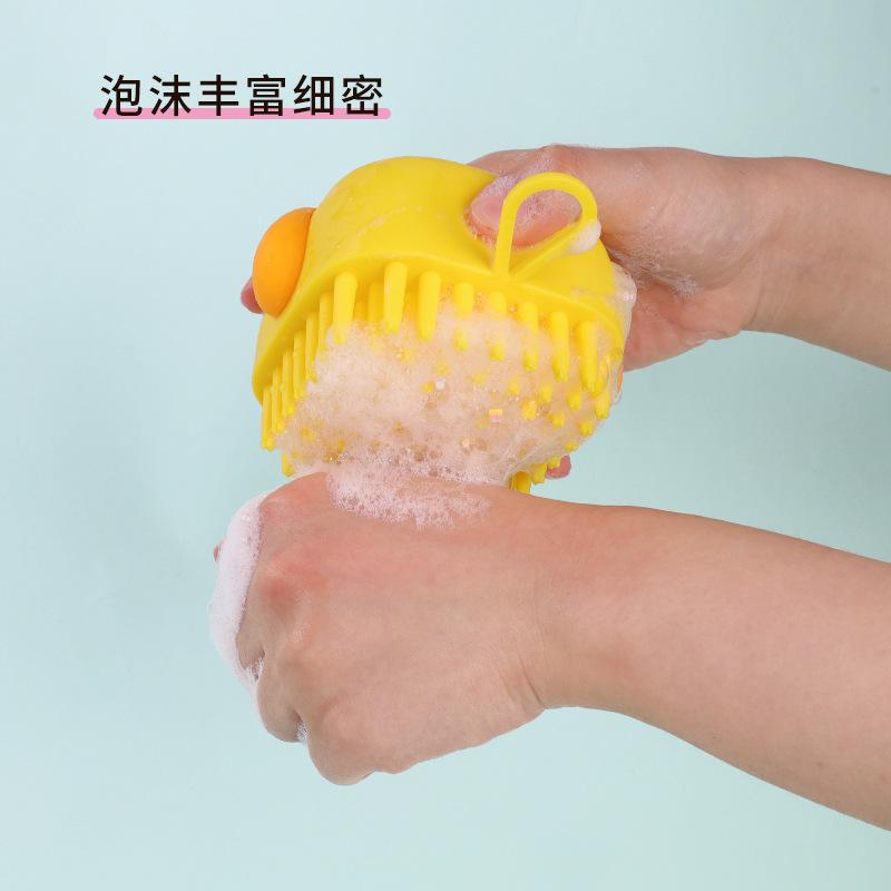 Pet-specific bath brush, silicone bath brush for dogs, massage comb, bathing supplies, cat bathing tool