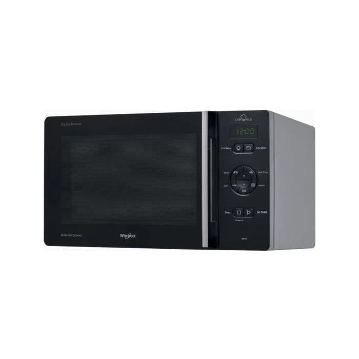 Four micro-ondes combiné Whirlpool Chefplus dessus - 25L - 800W - Fonction vapeur - Noir