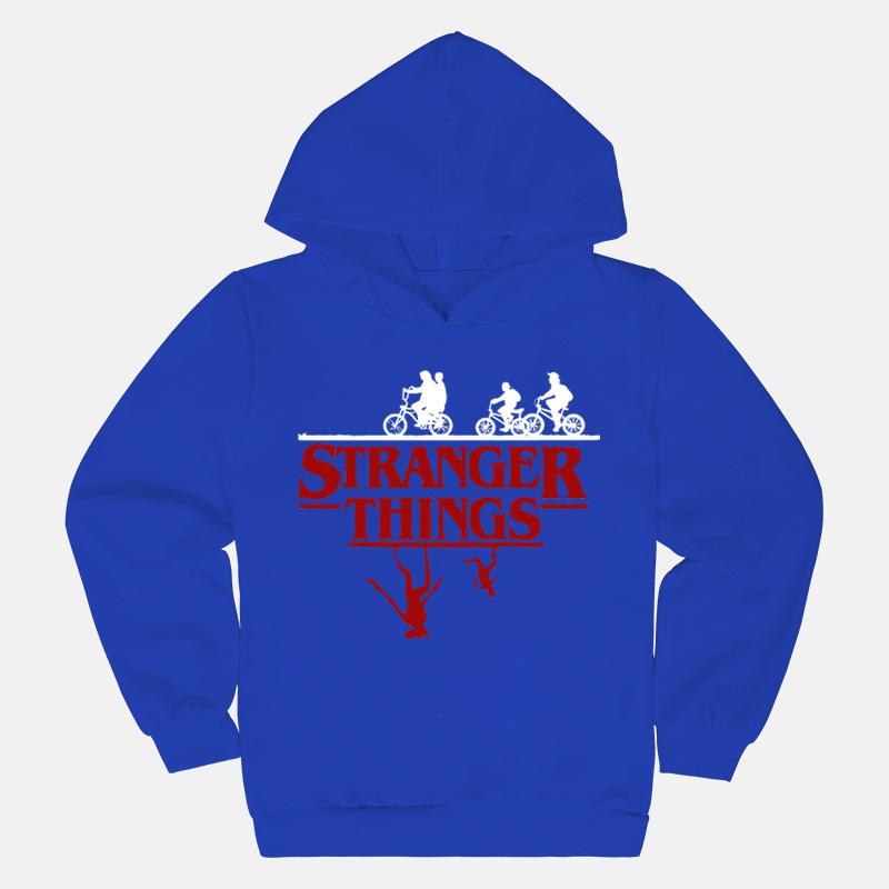 Stranger Thing Printed Children's Hooded Sweatshirt Spring and Autumn Top