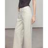 Women's Wide Leg Jeans with Front Slit