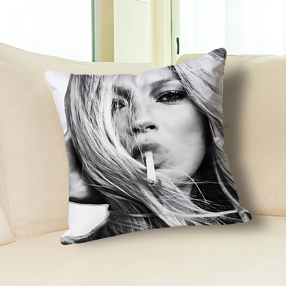 Model K-Kate M-Moss Pillow Cases for Bedroom Living Room Sofa Home Decor Polyester Cushion Cover with Zipper