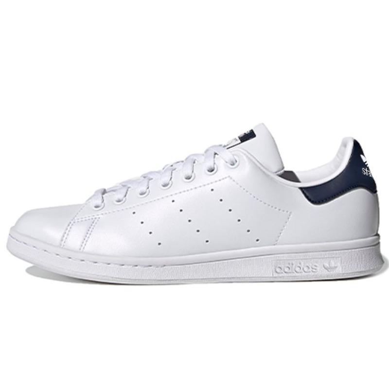 Adidas Originals Stan Smith Primegreen Synthetic Leather Low Top Skate Shoes Unisex White Collegiate Navy FX5501 36 белый