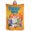 Families Guys Peter Griffin Fleece Throw Blankets Cartoon Funny TV Blanket for Home Bed Lightweight Outdoor Breathable