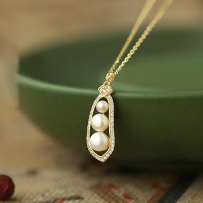 Zircon Doudou Pearl Necklace Simple High-end Clavicle Chain Fashion Niche Necklace Women