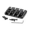 Metal Fixed Hardtail Saddle Bridge with Wrench & Screws for 4 String Guitar Bass