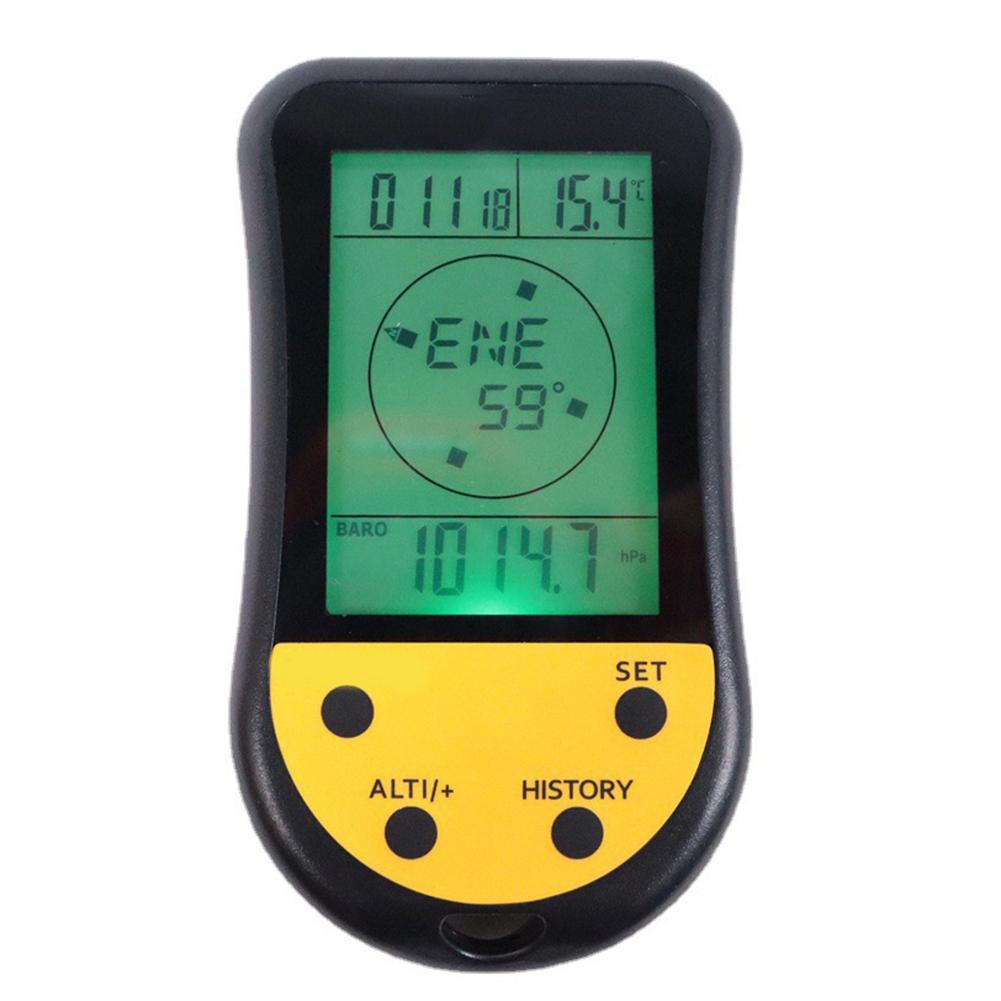 Portable Barometer LCD Weather Station For Fishing For Weather Forecasting Backlit Display Compact Design History Tracking