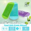 Crushed Silicone Mini Ice Cube Trays Easy Release Small Ice Cube Flexible Stackable Durable Mold BPA Free
