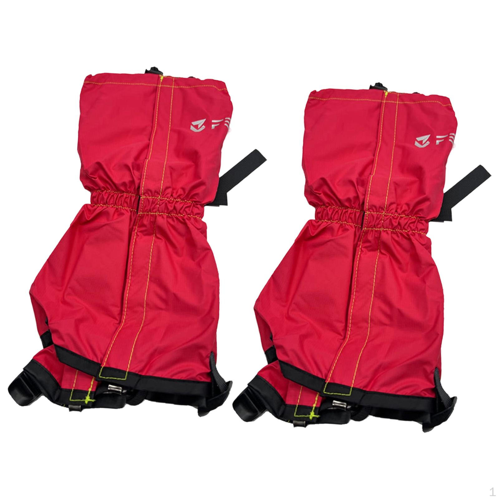 2x Leg Gaiters Portable Hiking Essentials for Outdoor Sports Skiing Climbing