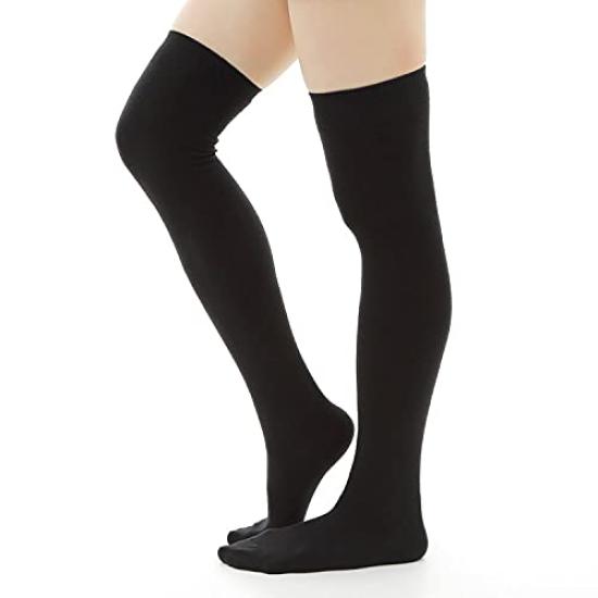 

Сделано в Теплых и Удобных и Черных Женских Гольфах до колена, Япония, Удобные, Облегающие, чёрный