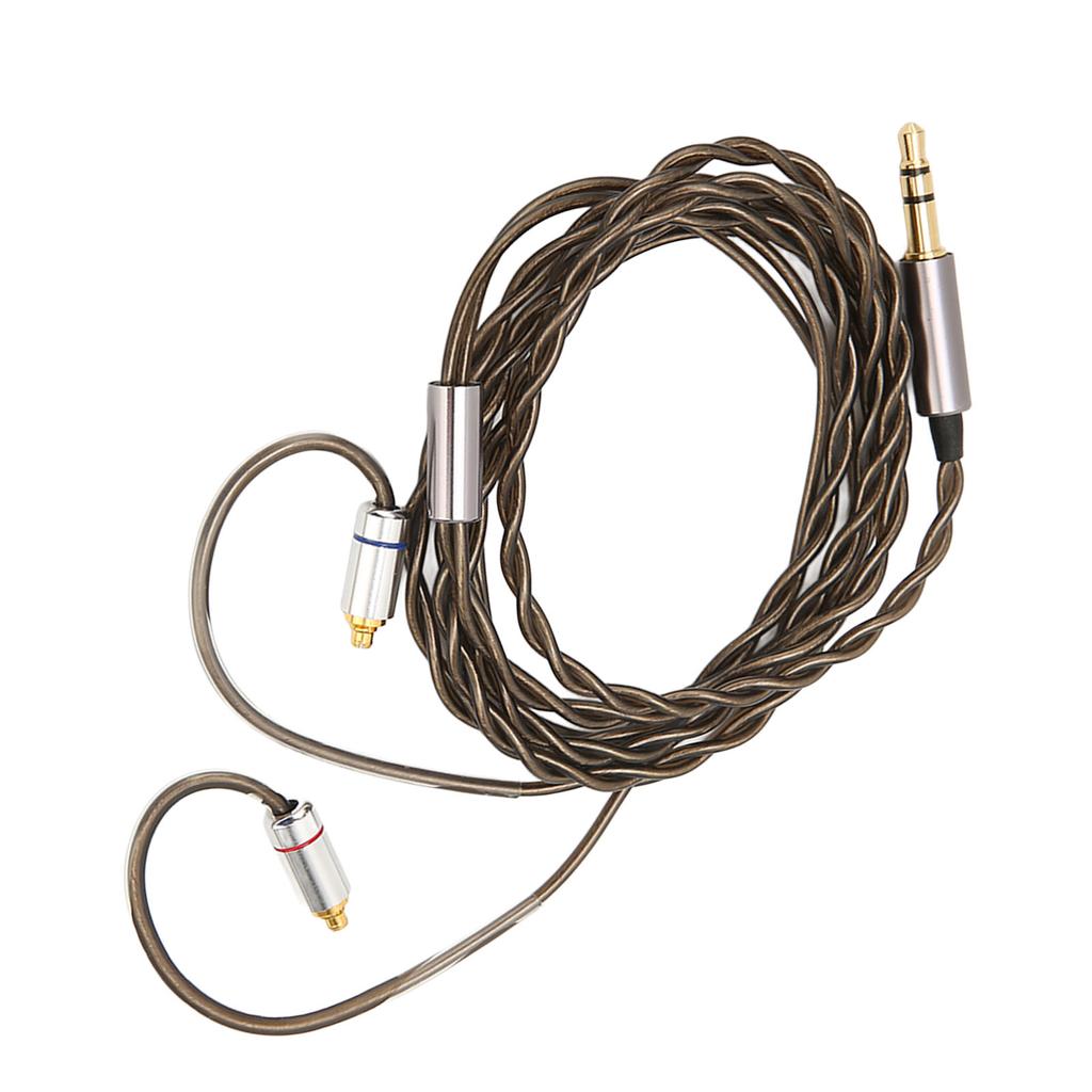 MMCX Earphone Cable 3.5mm Plug Silver Plated Copper Core Earbuds Upgrade Wire for Sennheiser IE300 IE600 IE900 3.9ft