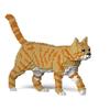 Create realistic animal sculptures with this building block toy featuring a brown tabby cat strolling around. Dimensions: 40.6 x 8.1 x 29.2 cm (16.5