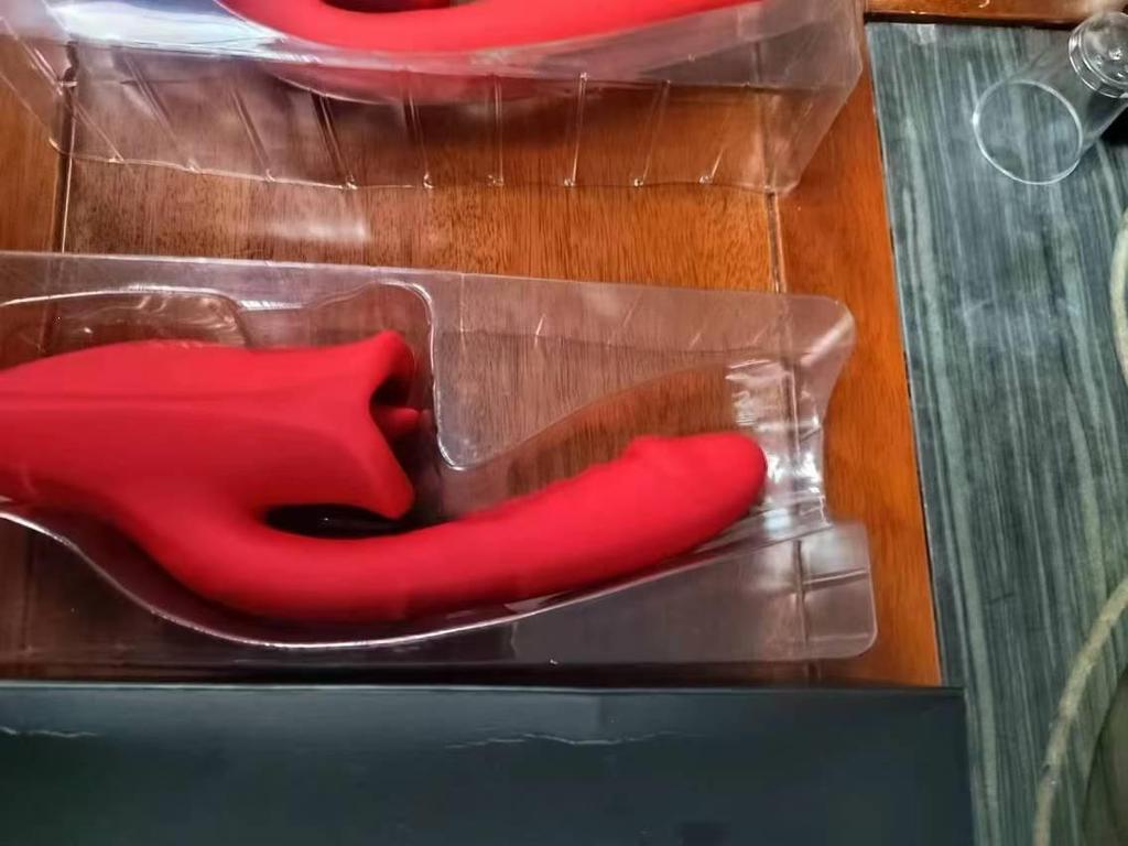 Dual-Ended Vibrating Dildo with Clitoral Suction & Licking, Intense Massage, Adult Toy for Women
