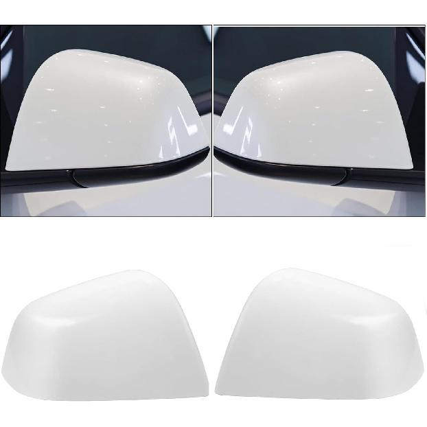 Side Mirror Cover Replacement for Tesla Model Y 2020 2021 2022 2023 2024 Outside Rearview Mirror Cap Exterior Accessories ABS Matte Carbon Fiber