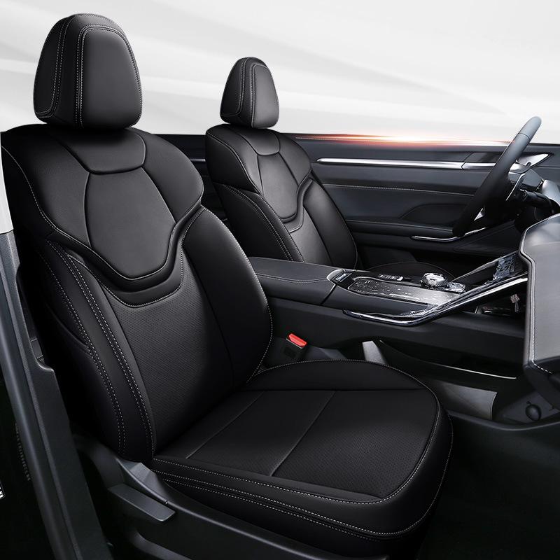 Harvard Fuda Dog Raptor Genuine Leather Car Seat Cover, Full Wrap, All-Season.