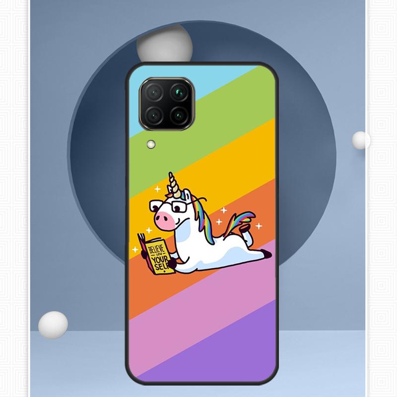 Cartoon Rainbow Unicorn For Huawei P30 P60 Pro P20 P40 Lite Nova 9 10 SE 12s 12i 11i 8i Y91 Y60 Y70 Y72 Y90 Y61 Case