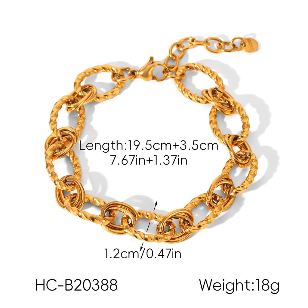 Gold and silver color-block bracelet, light luxury minimalist hand jewelry, premium titanium steel bracelet accessory