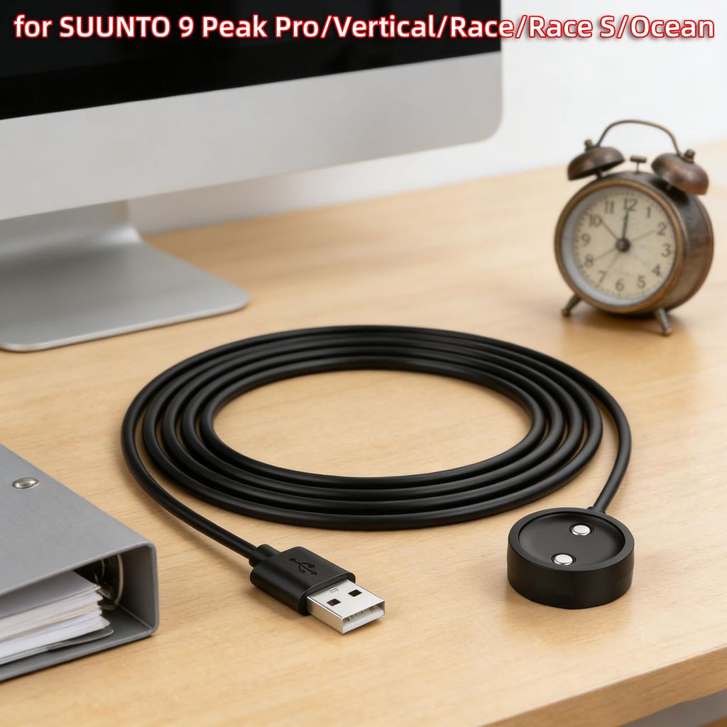 Magnetic Charger Cable 3.3ft Replacement Charging Dock Smart Watch Accessories ForSUUNTO 9 Peak Pro/Vertical/Race/Race S/Ocean