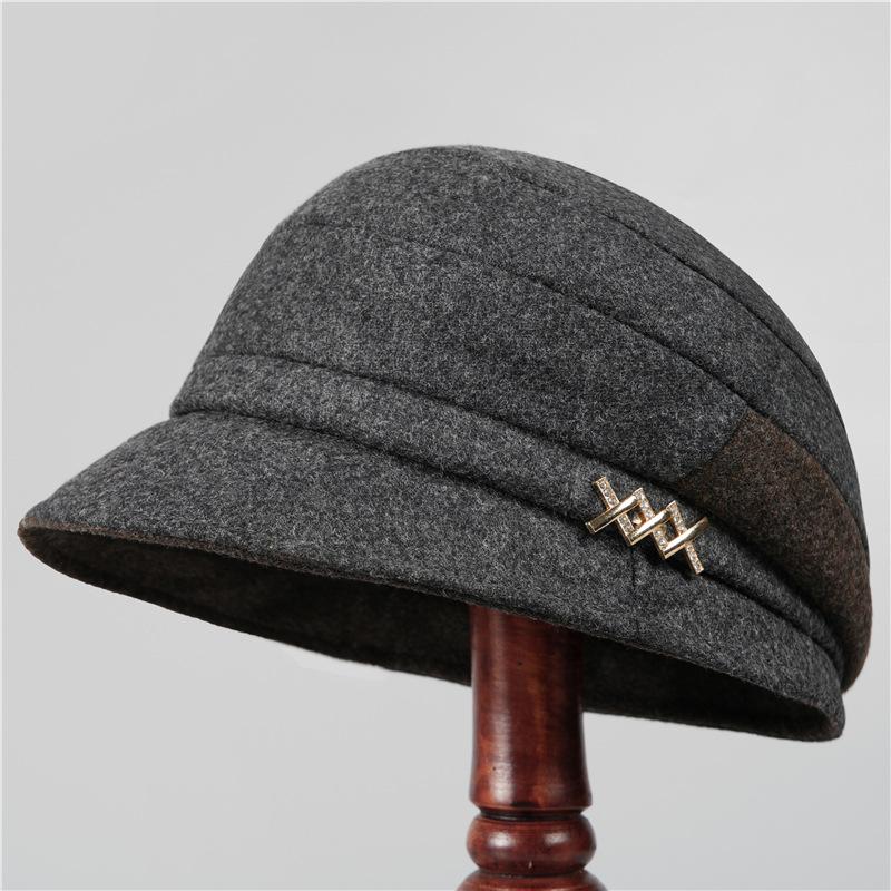 Versatile cap women's autumn pile hat winter elegant temperament fisherman hat