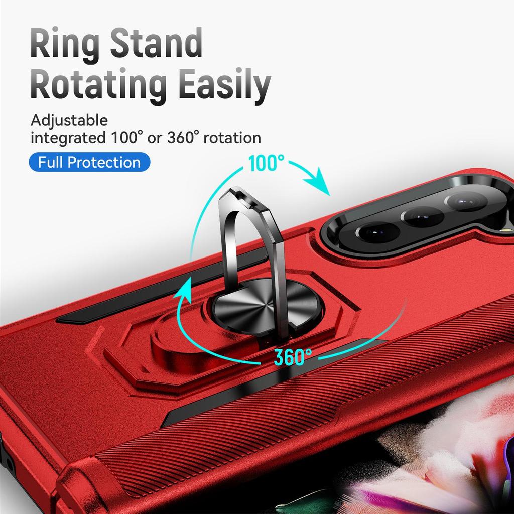 Samsung Z Fold5 & Z Fold4 Full Protective Phone Case with Ring Holder