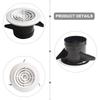 Screen Grille Louver Round Air Vent Office 118mmx72mm 4.65 X2.83 D*H Wall Mounted Air Vent Ceiling Mounted Vent