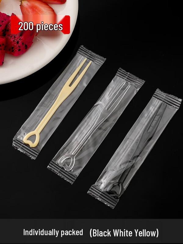 Shixun Premium Individually Wrapped Heart Fruit Forks