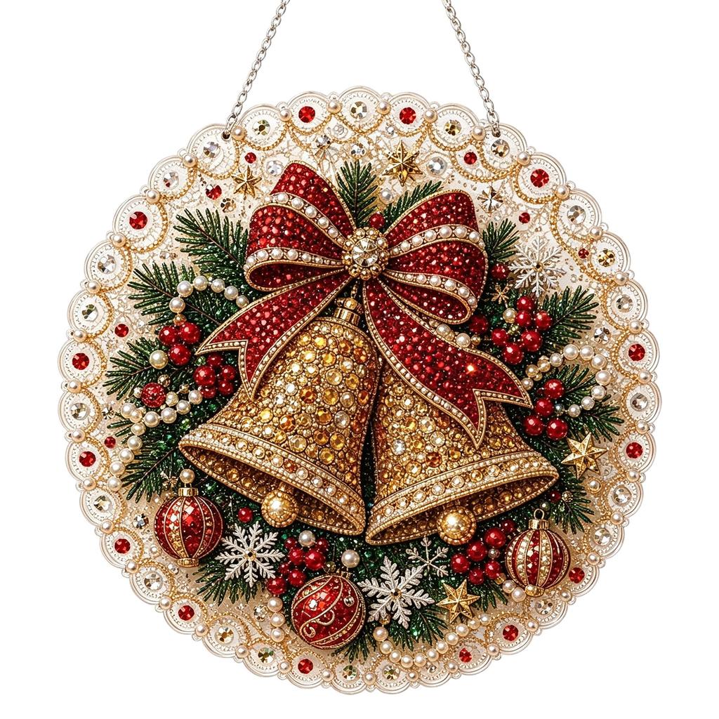 2D Acrylic Christmas Pendant Ornament for Holiday Decor