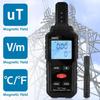 3 in 1 EMF Meter Professional, EMF Reader, Electromagnetic Radiation Detector Portable EMF Meter with Sound Light Alarm Digital LCD EMF Tester