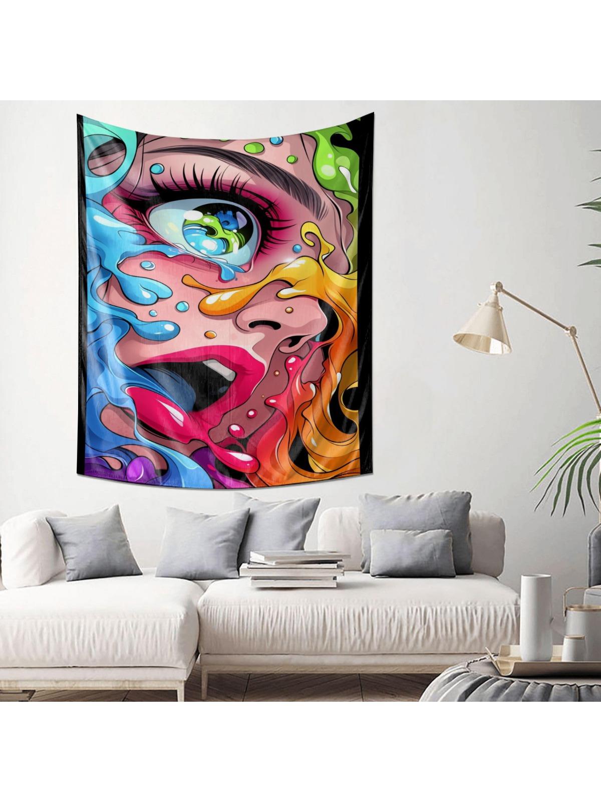 Colorful Abstract Psychedelic Tapestry Ideal Decor for Bedroom Living Room 74x94cm(29x37in)
