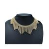 Elegant Rhinestone Tassel Choker Necklace: European-American Luxury Banquet Jewelry