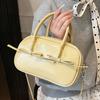 Korean Macaron Portable Boston Bag Versatile Foreign Style Casual Niche Design Crossbody Bag Women