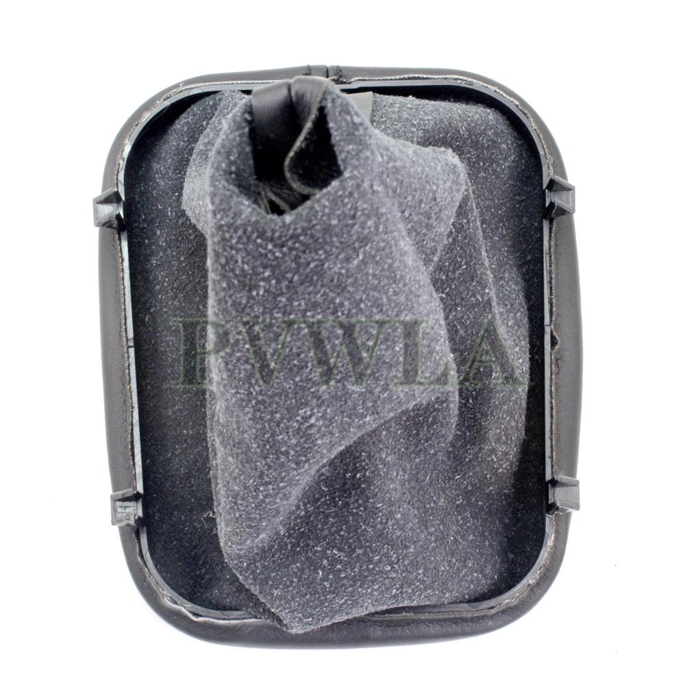 The Car Shift Gear Stick Manual Shift Boot Black Leather Boot With Frame For BMW E30 E36 E39 E46 E90-93