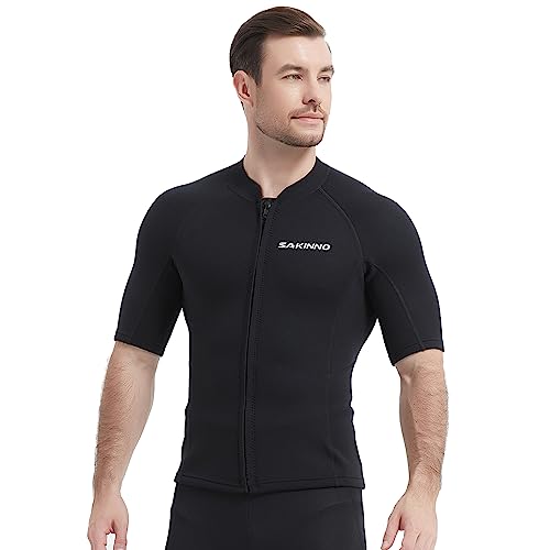 

MORGEN SKY Surf Suit, 2mm Wetsuit Jacket, Short Sleeve, Unisex, Sauna Suit, Warm and Breathable, Cold and Windproof, Amphibious, UV Protection, Perfec