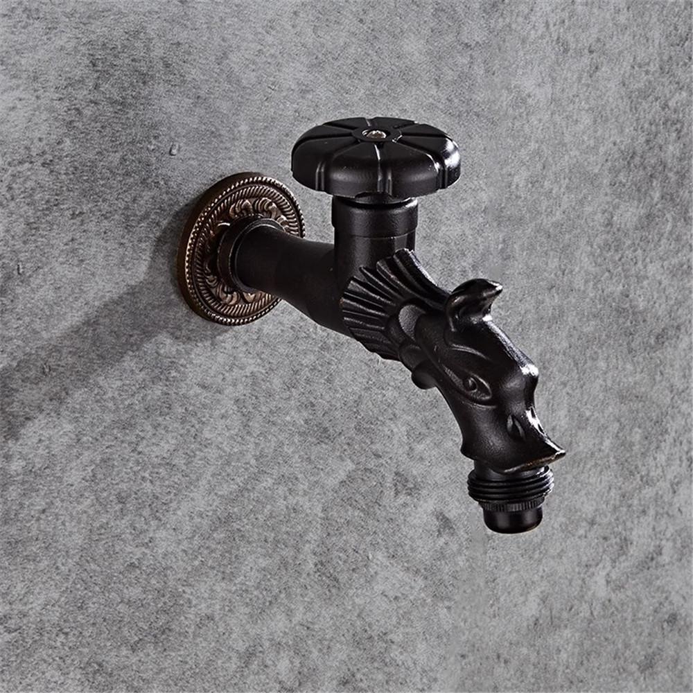 Antique Mop Tap Faucet Bibcock Faucet Garden Faucet Crane Brass Gray Bathroom Mop Sink Faucets  Water Taps Garden