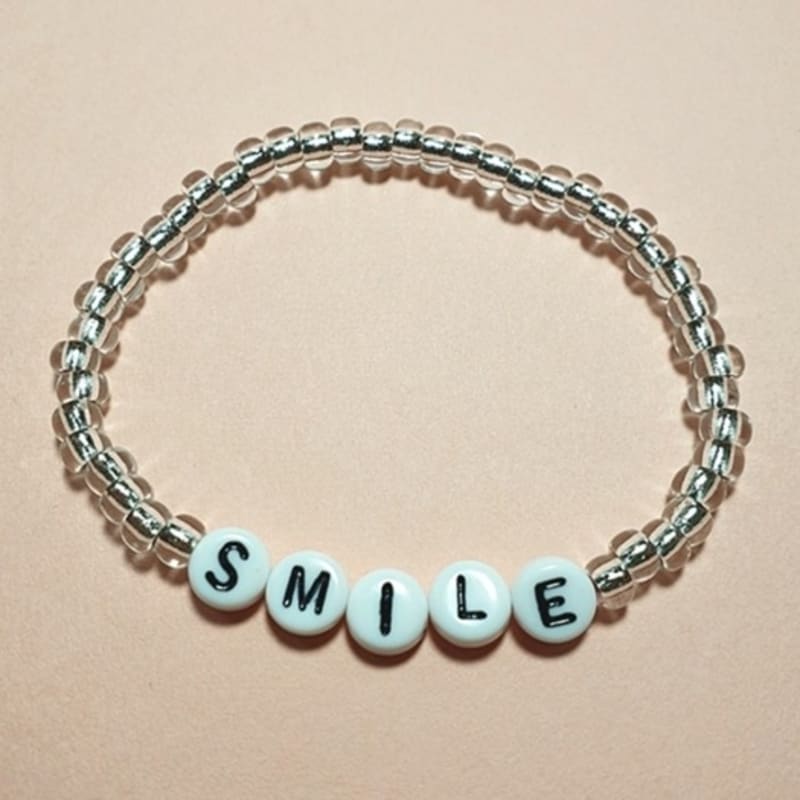 

BONBEAU Smile initial beads bracelet 3 colors Sky