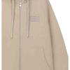 Levis Simple Comfortable Versatile Loose Hooded Drawstring Long Sleeve Sweatshirt Women sweatshirt Oatmeal 0016N-0000