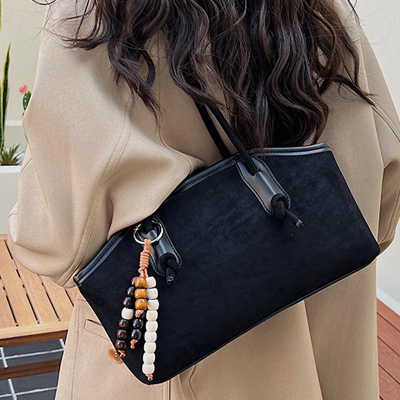 Premium texture retro large-capacity bag women's 2025 new summer commuter shoulder bag portable tote bag