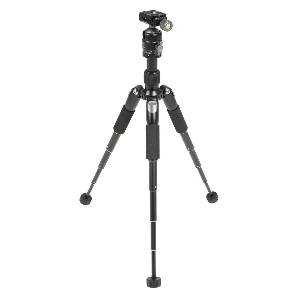 Camera Tripod 360 Degree Ball Head Height Adjustable Lightweight Portable Tripod with Phone Clip