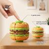 Hamburger Fidget Spielzeug Press Spinner, Stressabbau zum Drehen Burger Spielzeug, Angst Spielzeug Dekompression Drehende Kugel Schreibtisch für Büro, Zuhause, Reise Spinner
