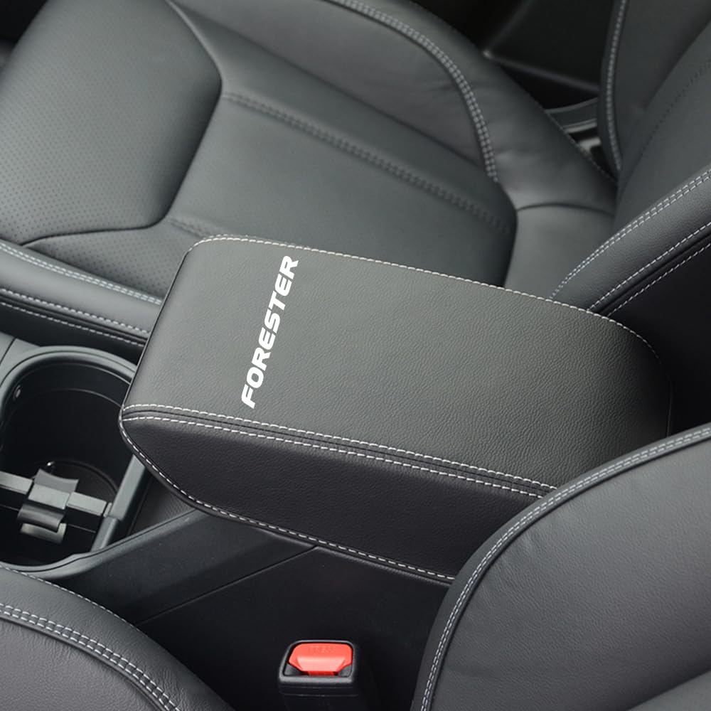 

XIKER Кожаная накладка на подлокотник для Subaru Forester SK Бокс центральной консоли Защита от царапин и пятен Деталь интерьера на заказ из серии White, Накладка, Устойчивая,