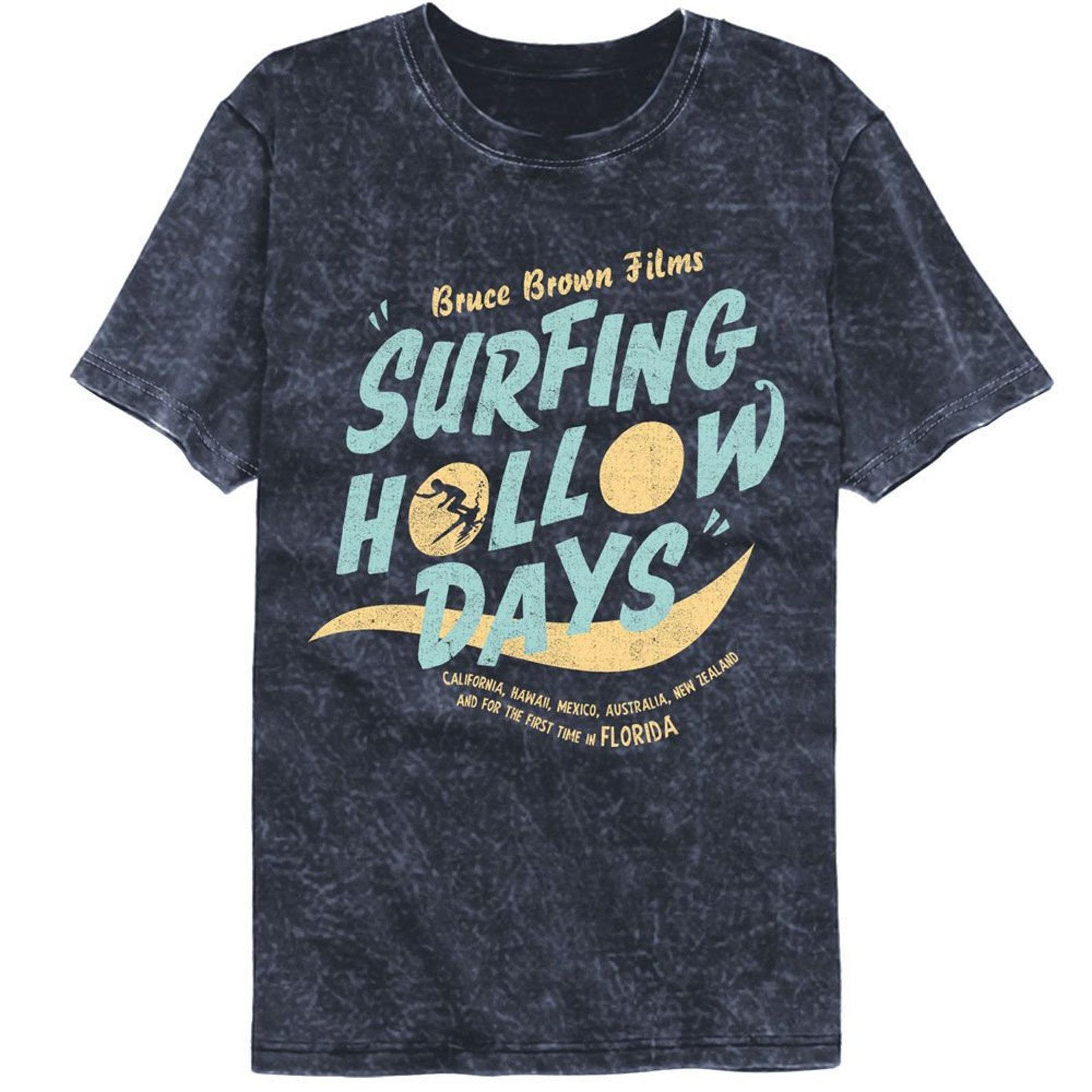 Bruce Brown Films Hollow Days Mineral Wash Navy T-Shirt 3XL