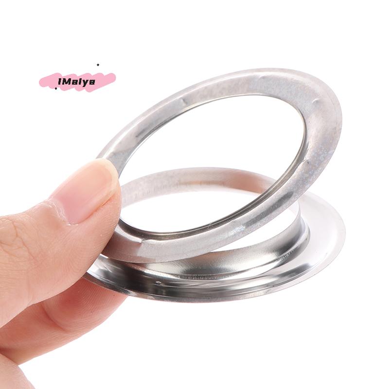 10/30/60 Pairs Silvery Metal Eyelet Curtain Rings Grommet Top Header Accessories for Easy Assembly with Press