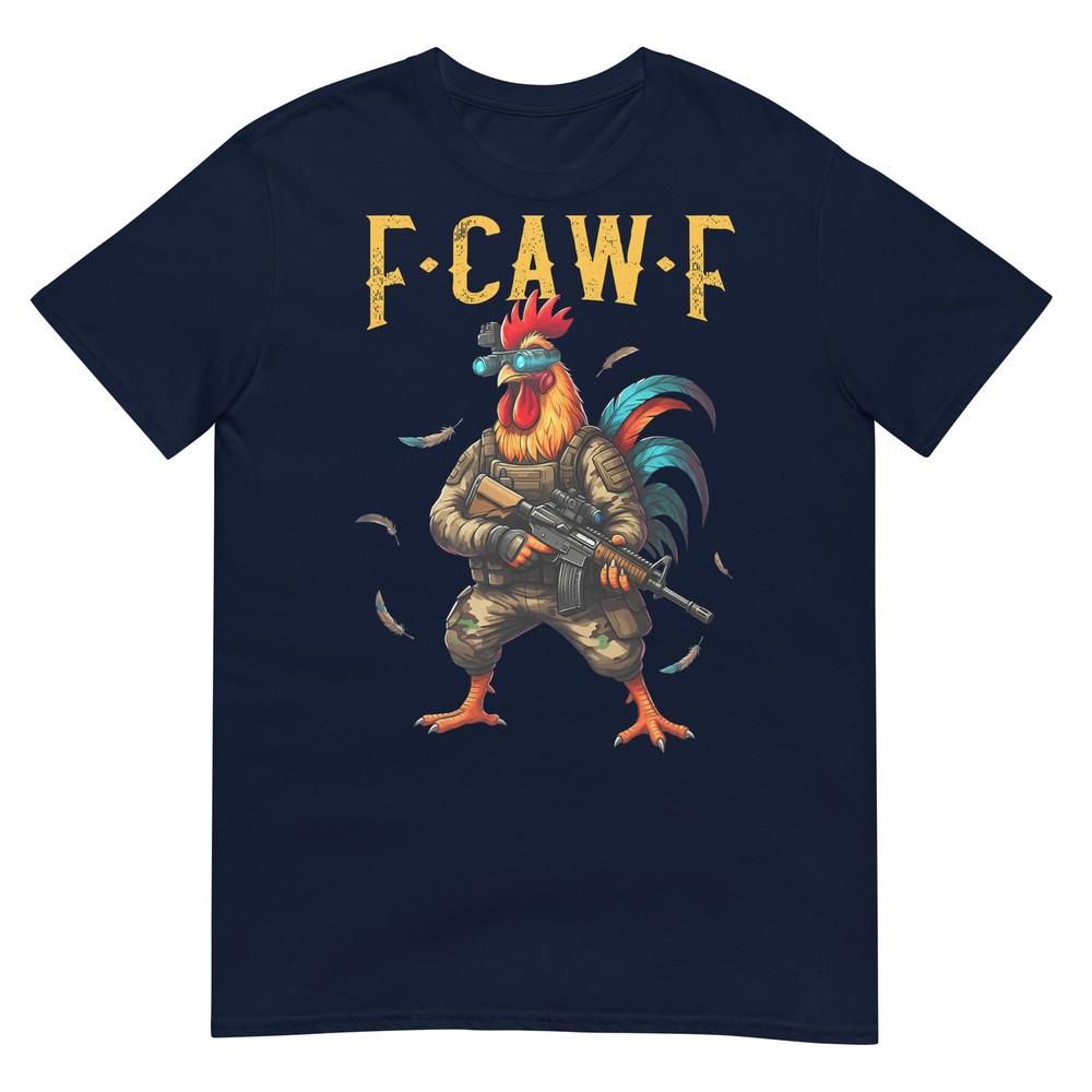 FCawF Camo Chicken Tactical Rooster Military Funny Fcawf TShirt S