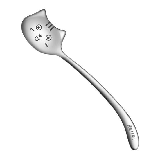 Cat Face Coffee Spoon 304 Stainless Steel Cute A