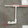 Dual Spray Water Fountain Adjustable Height Pool Sprayer Fountain Bracket Fun Pool Waterfall Sprayer for Swimming Pool